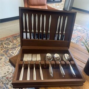 Elegant Christofle Orleans 3pc service for 11 Silver plated flatware set